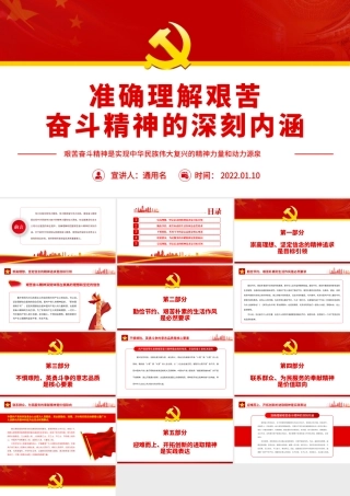 准确理解艰苦奋斗精神的深刻内涵.pptx