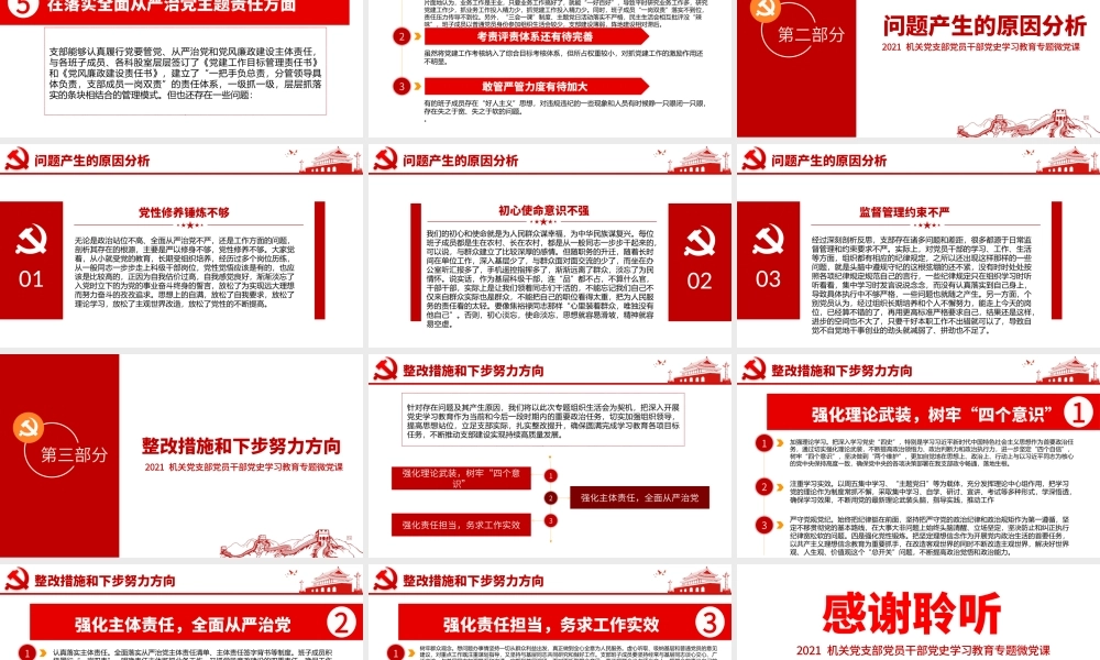 组织生活会“五个方面”班子对照.pptx