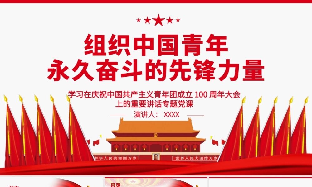 组织中国青年永久奋斗的先锋力量.pptx