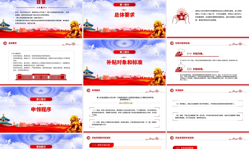 《育儿补贴制度实施方案》全文PPT课件.pptx