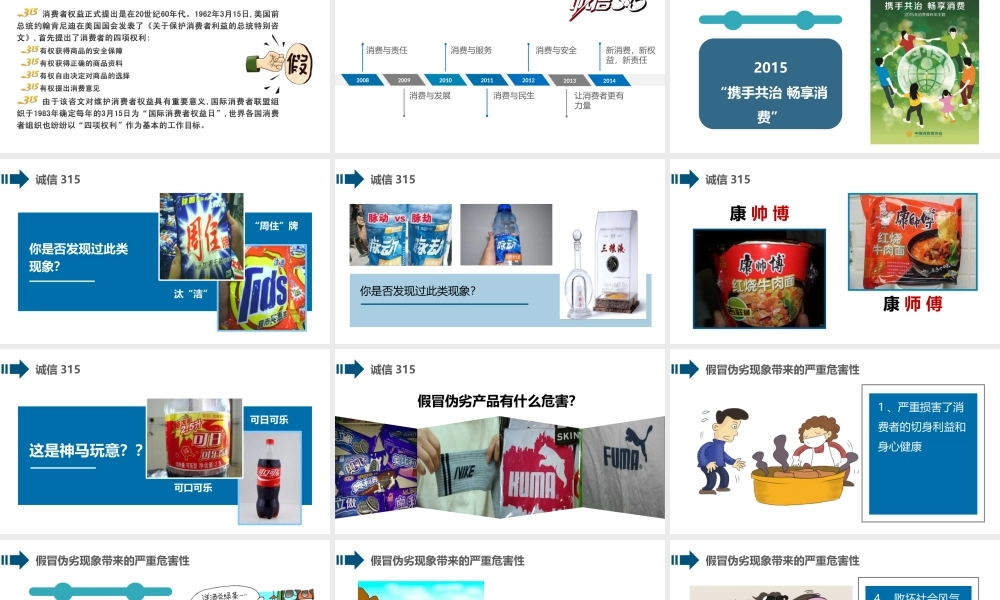 315消费者权益日主题公益讲座精选课件.pptx