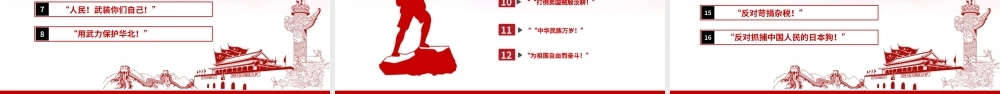 1935年一二九爱国运动PPT红色12·9运动爆发86周年青年学生抗日救国示威游行反抗日本帝国主义课件模板.pptx