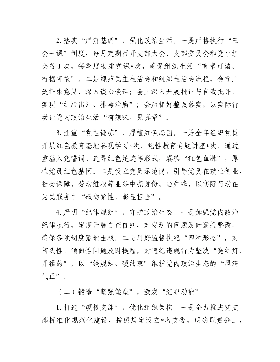 “一把手”2024年抓基层X建工作述职报告.docx_第2页