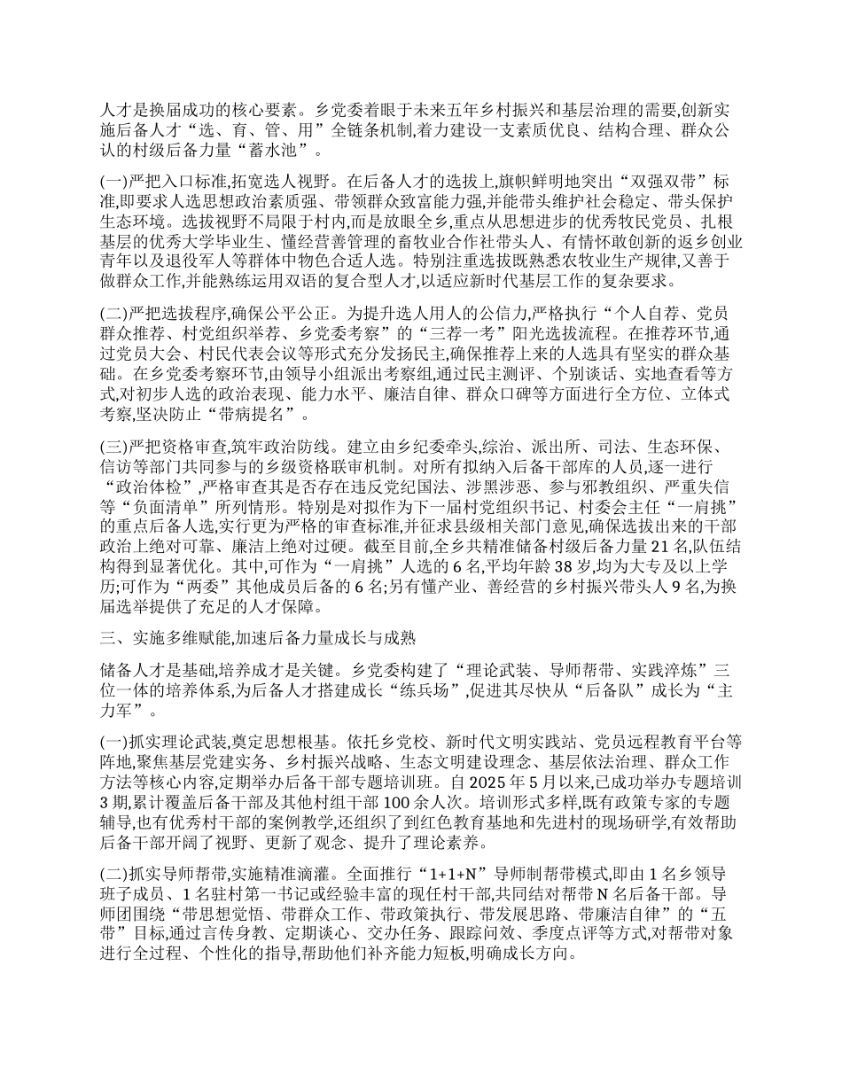 【团队精品】XX乡关于村级组织换届准备工作的情况报告.docx_第2页