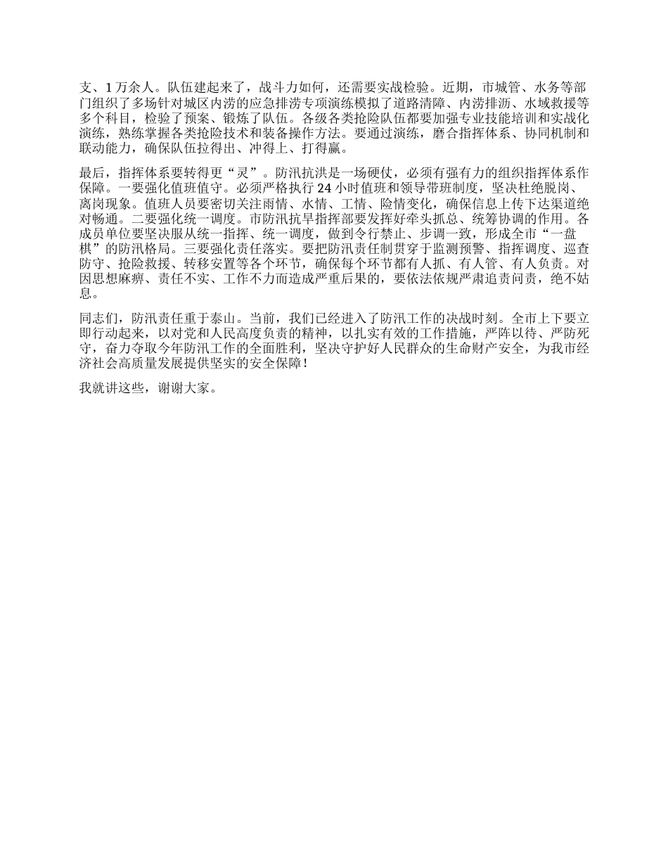 【团队精品】在XX市防汛工作会议上的讲话.docx_第3页