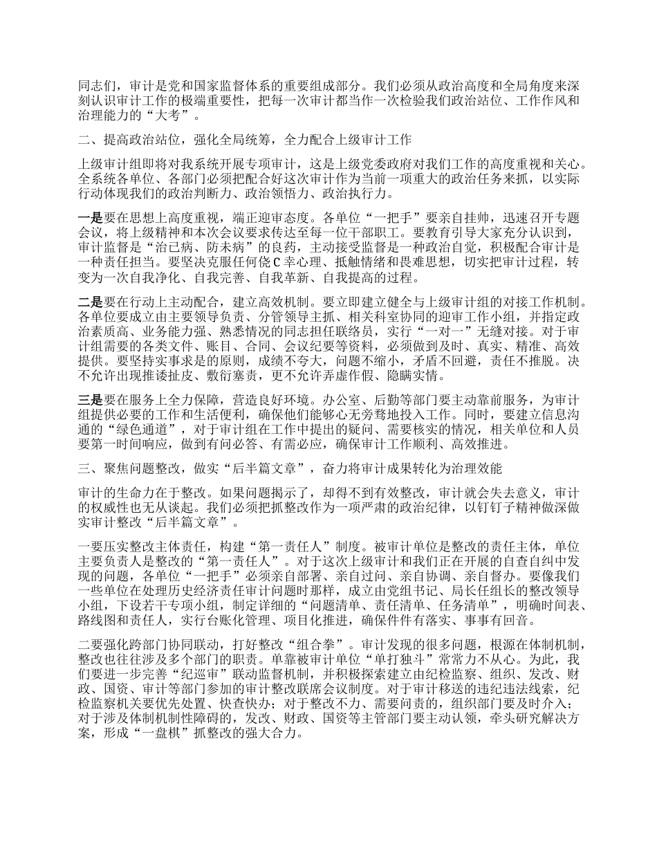 【团队精品】在XX系统审计工作会议上的讲话.docx_第2页