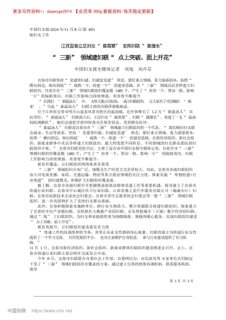 2024.11“三新”领域建妇联“点上突破、面上开花”_中国妇女报全媒体记者__刘旭__刘卉芬.docx