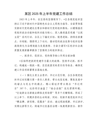 某区2025年上半年X建工作总结.docx