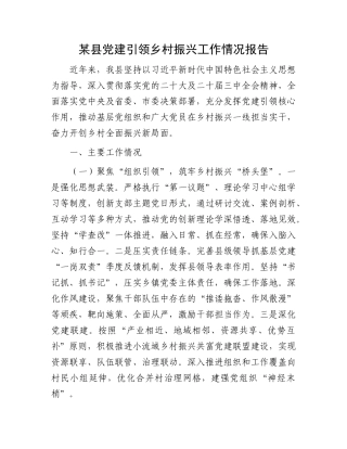 某县X建引领乡村振兴工作情况报告.docx
