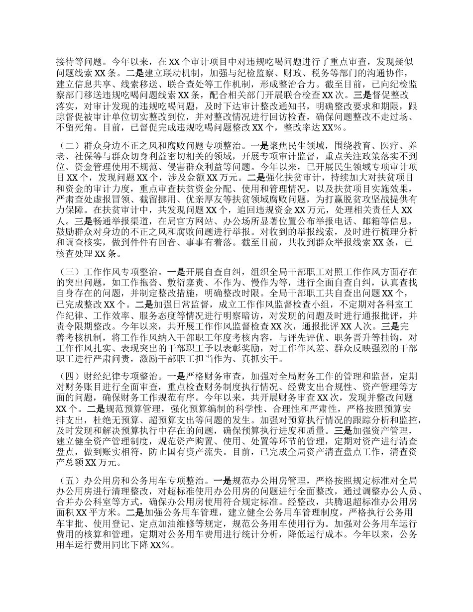 审计局在深入贯彻中央BXGD精神学习教育督导座谈会上的汇报发言.docx_第2页