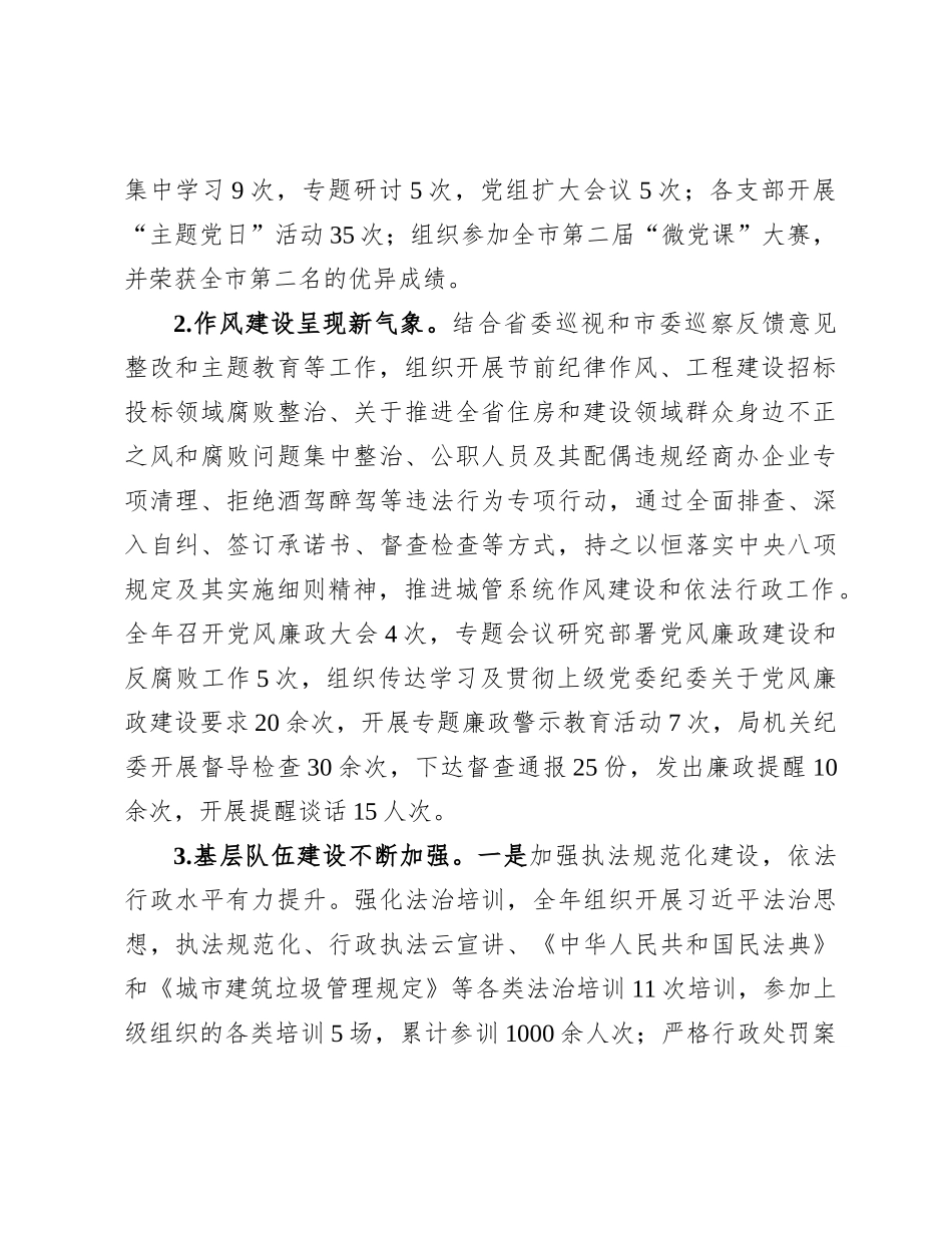 市城市管理局2024年工作总结和2025年工作计划.docx_第2页