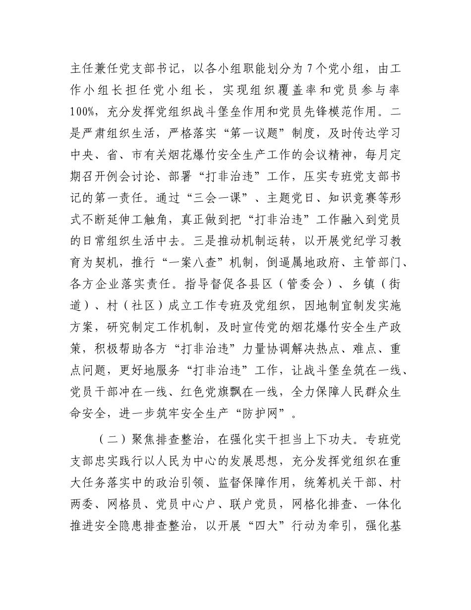 市公安局关于推进安全生产“打非治违”专项行动工作情况的报告.docx_第2页