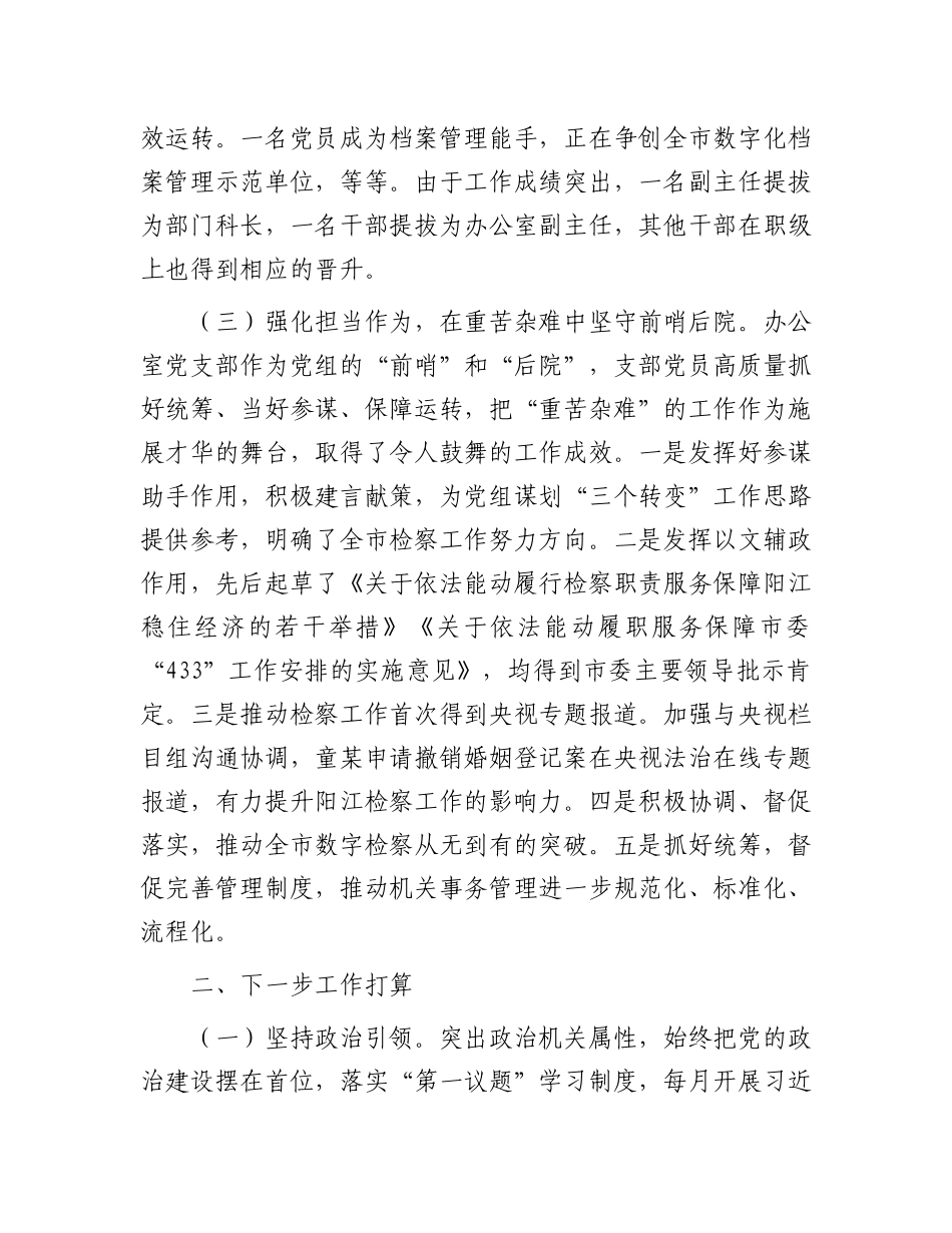市检察院办公室X支部上半年X建工作总结.docx_第3页