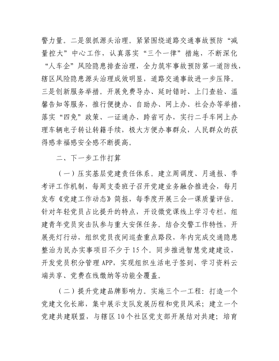 市局支队X支部上半年X建工作总结.docx_第3页