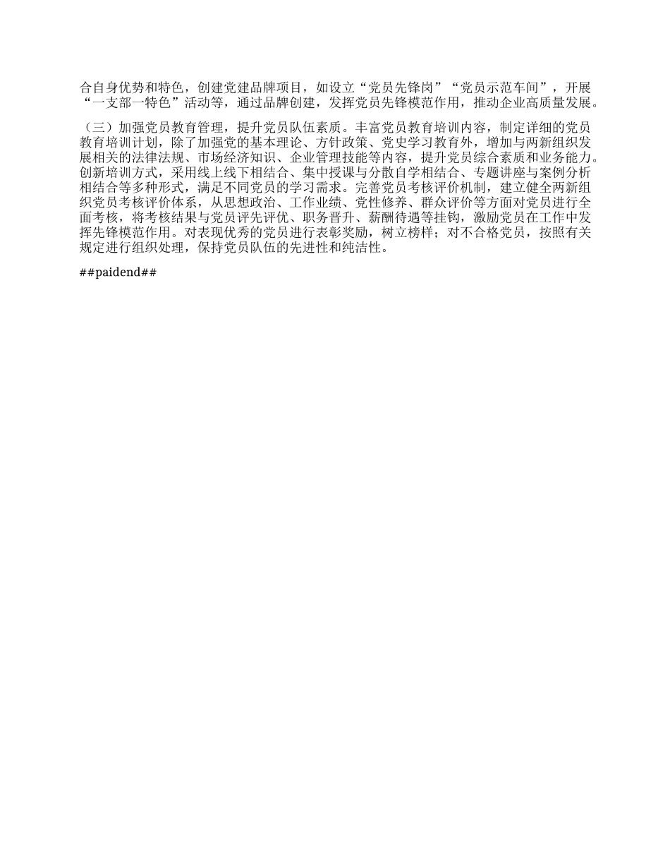 市两新X组织2024年X建工作情况总结及下一步工作计划.docx_第3页