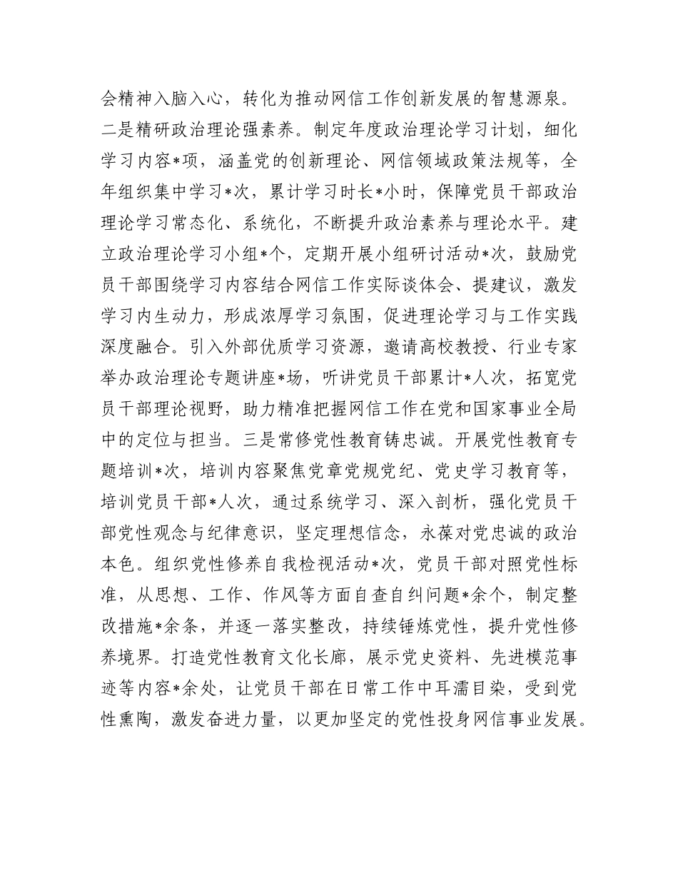 市委网信办2024年机关X建工作总结及2025年工作谋划.docx_第2页