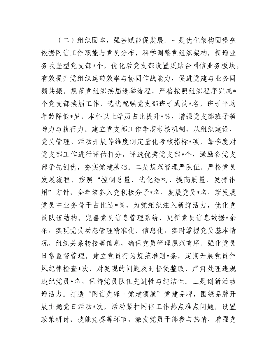 市委网信办2024年机关X建工作总结及2025年工作谋划.docx_第3页