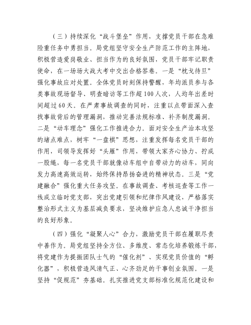 市应急管理局X组X建引领安全生产管理工作情况报告.docx_第3页