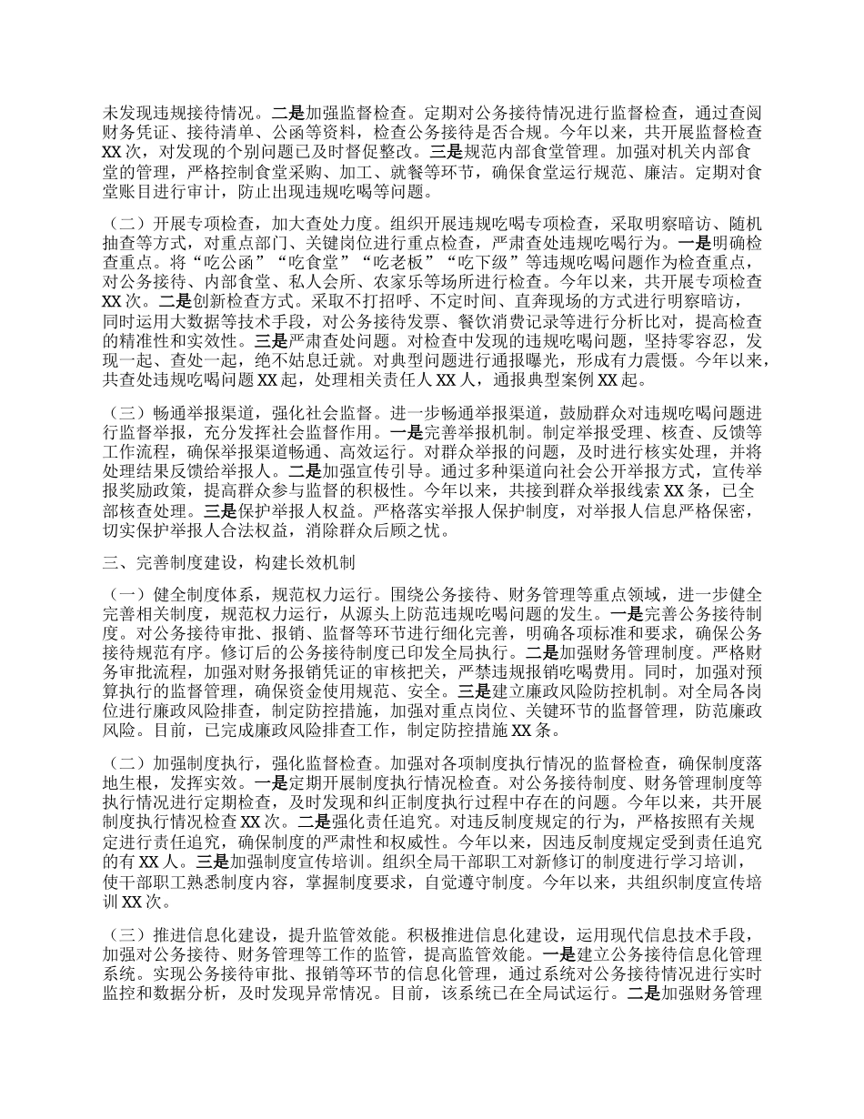 市应急管理局关于违规吃喝专项整治工作进展情况汇报.docx_第2页