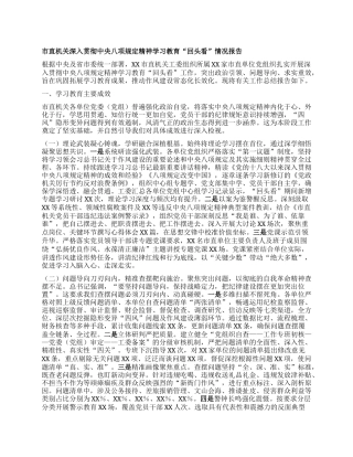 市直机关深入贯彻中央BXGD精神学习教育“回头看”情况报告.docx