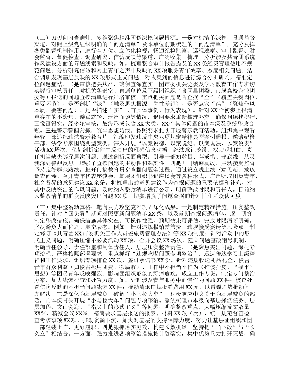 团市委关于学习教育“回头看”工作报告.docx_第2页