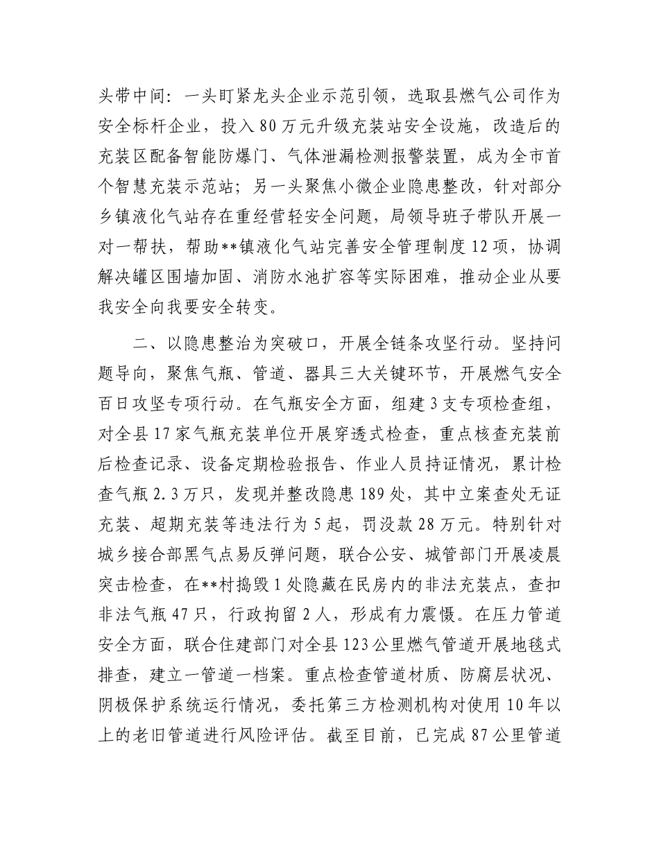 县市场监督管理局2025年特种设备燃气安全工作情况汇报.docx_第2页
