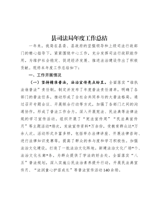 县司法局年度工作总结.docx