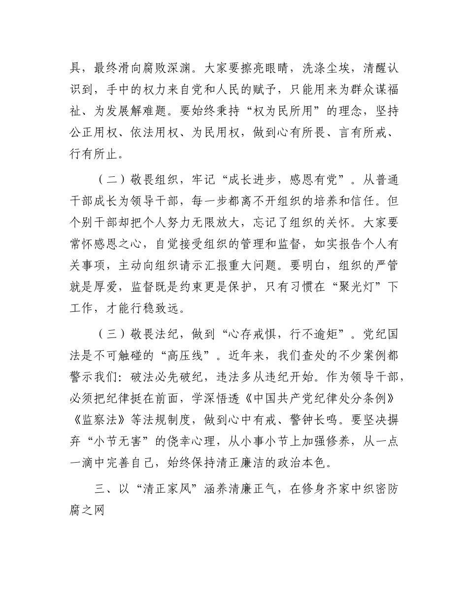 县委常委、纪委书记在新提拔干部任前集体廉政谈话会上的讲话.docx_第3页