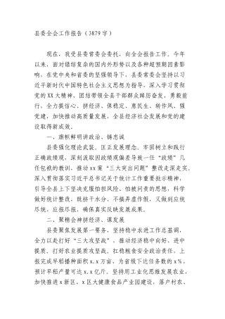 县委全会工作报告（3879字）.docx