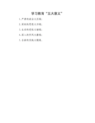 学习教育“五大意义”.docx