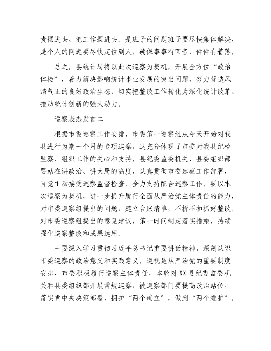 巡视巡察表态发言（六篇）.docx_第3页