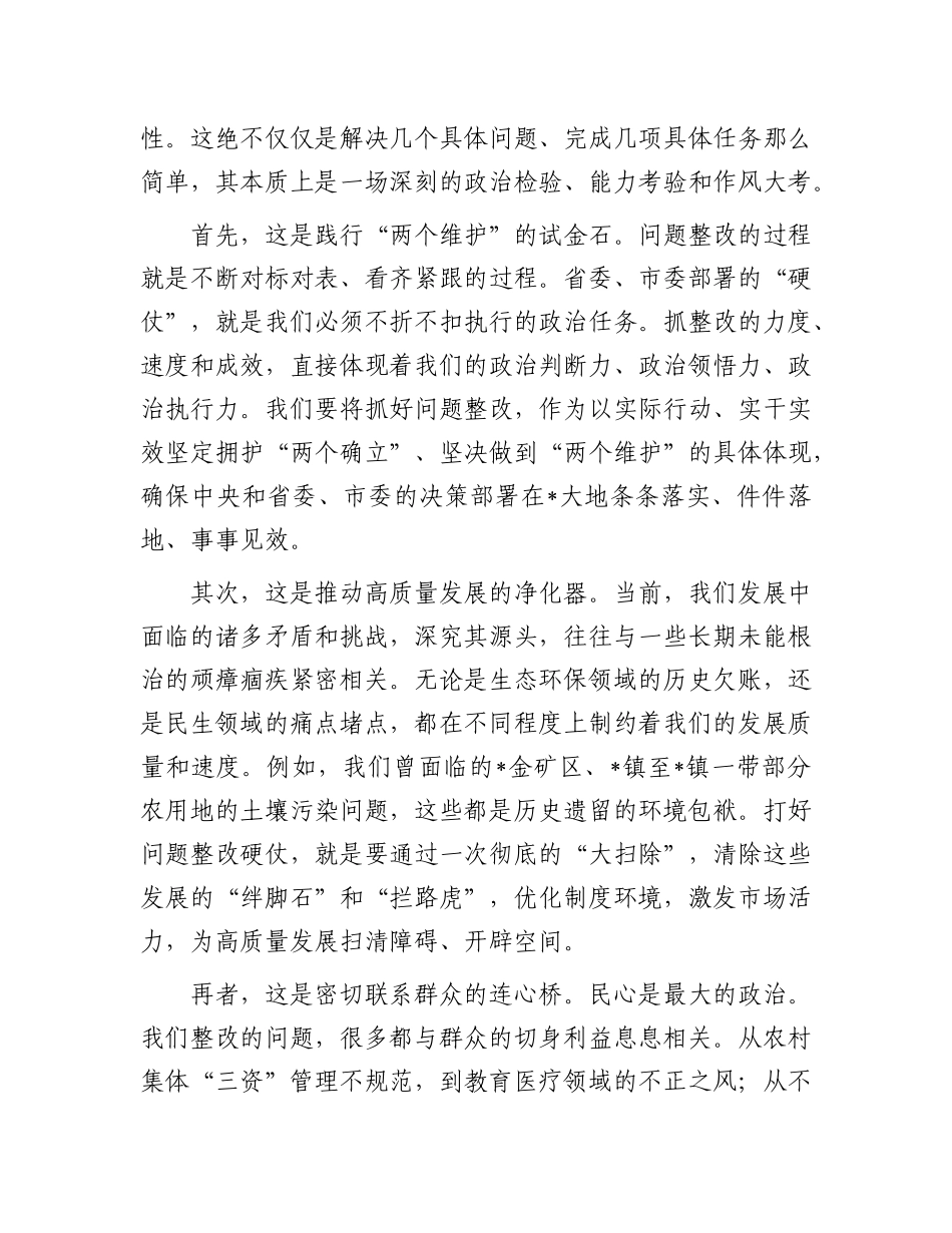 在2025年全市打好“问题整改硬仗”工作专班会议上的讲话.docx_第2页
