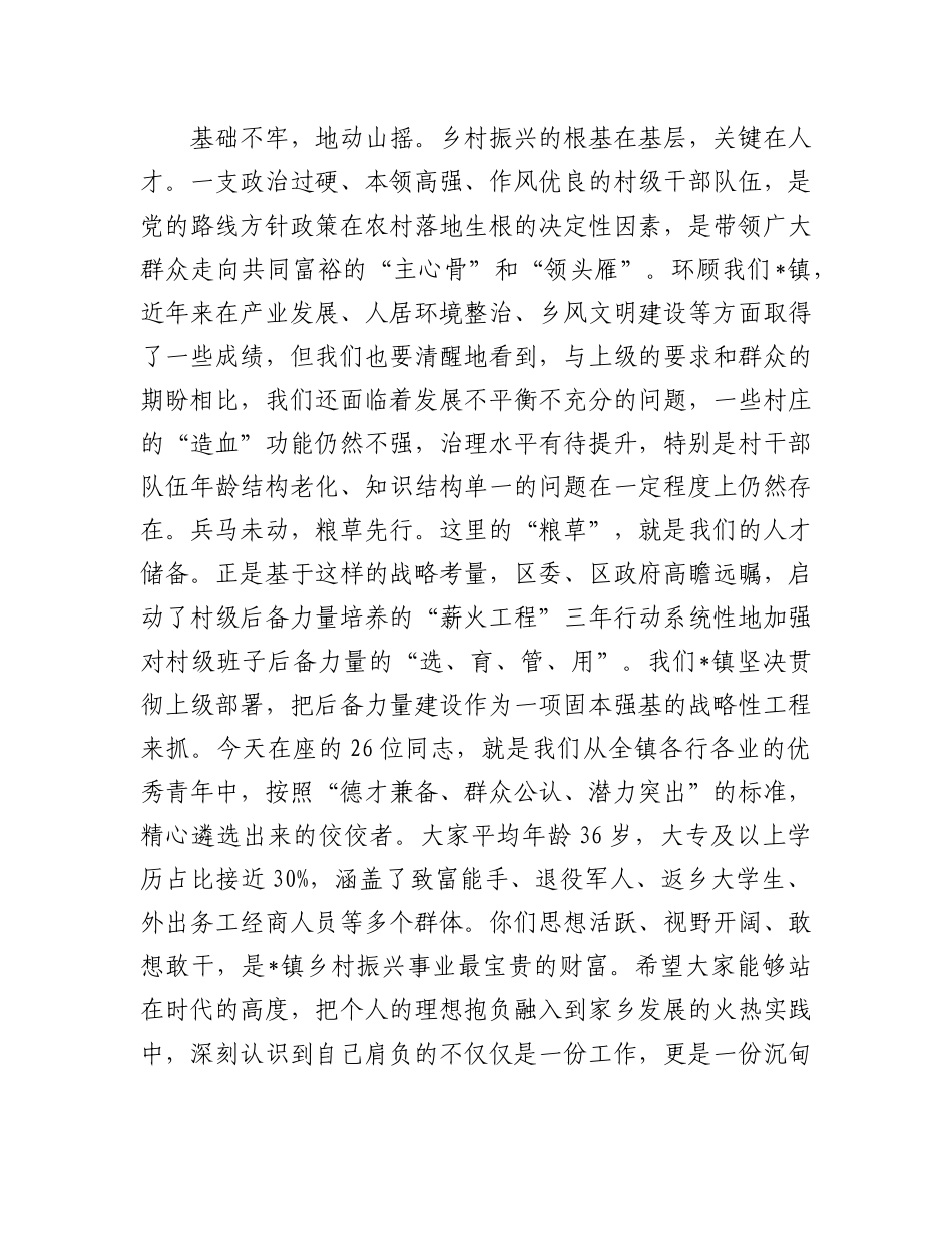 在2025年全镇村“两委”班子后备力量座谈会上的讲话(1).docx_第2页