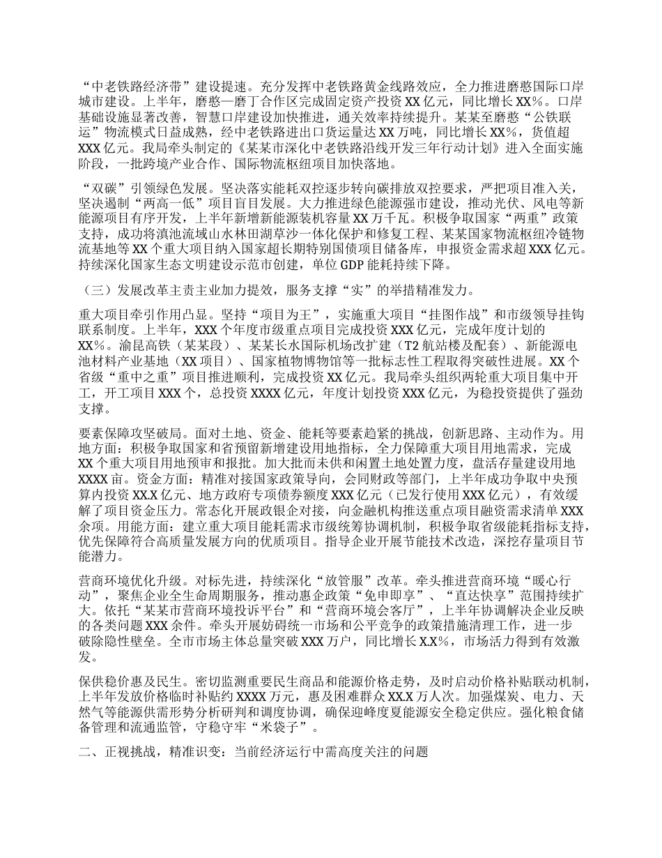 在某某市2025年上半年经济运行分析会议上的汇报.docx_第2页