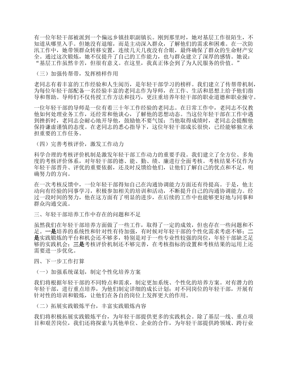 在年轻干部培养工作座谈会上的发言材料.docx_第2页