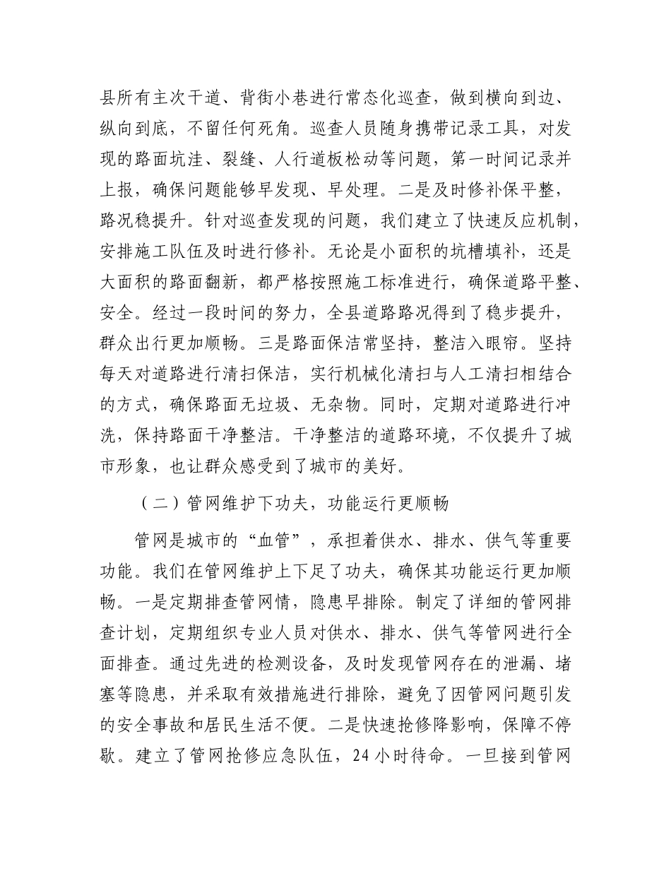 县住建局长在市政基础设施维护调度会上的讲话.docx_第2页