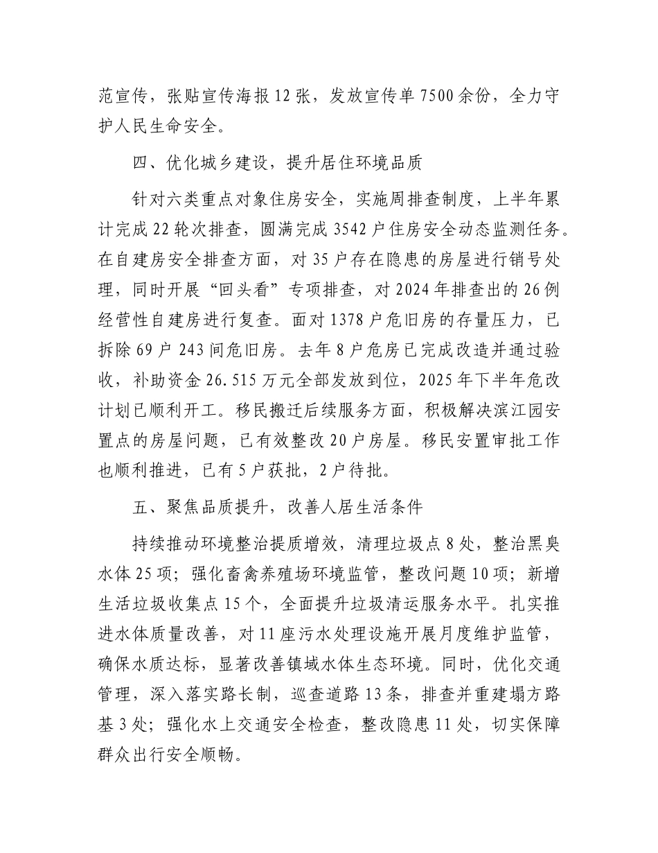 乡镇服务中心2025年上半年工作汇报发言(1).docx_第3页