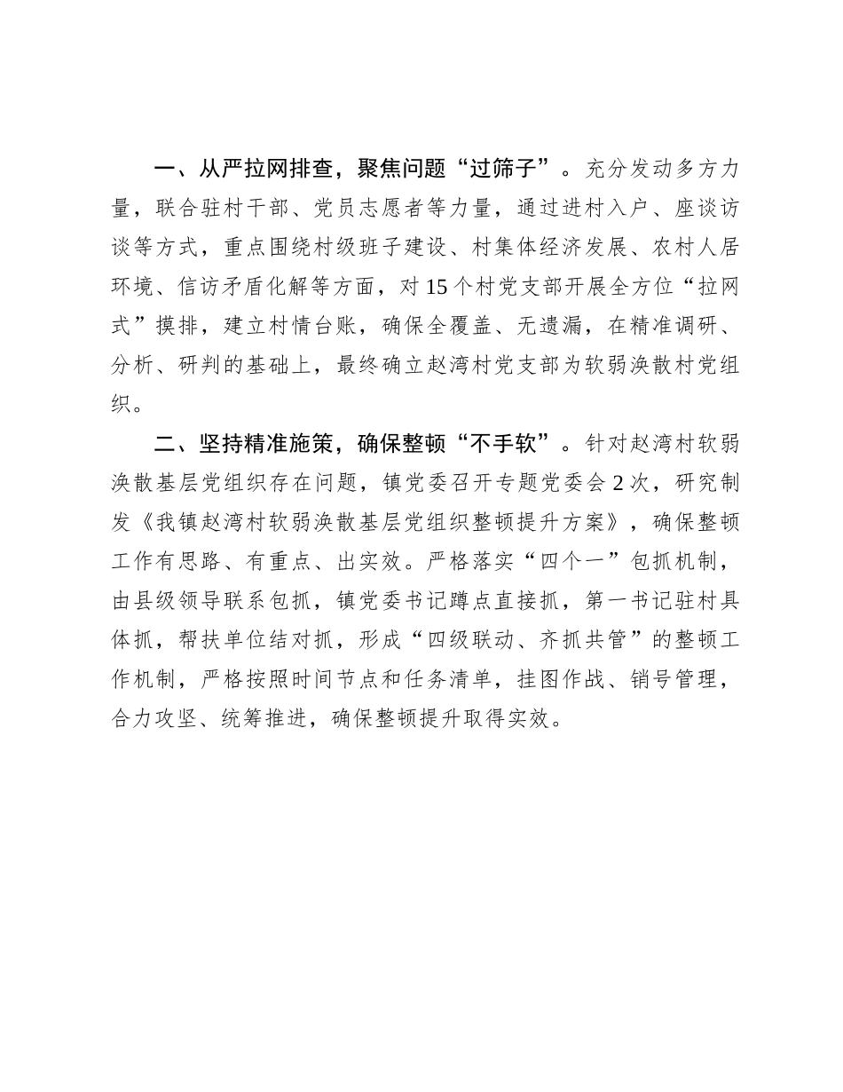 乡镇在软弱涣散村X组织专项治理工作会议上的交流发言.docx_第2页
