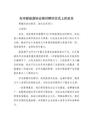 在市新能源协会顾问聘任仪式上的发言.docx