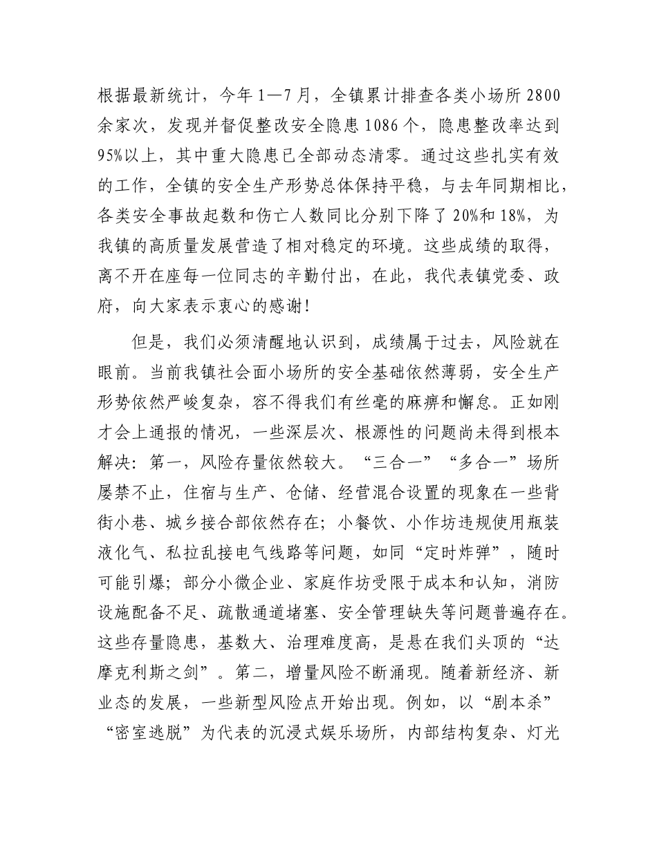 在镇社会面小场所安全治理工作推进会上的讲话.docx_第2页