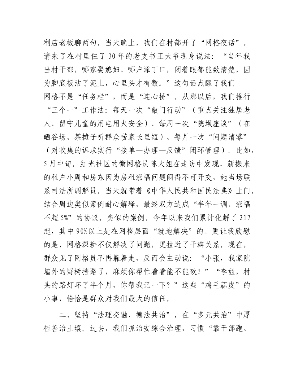 在镇社会治安综合治理工作会议上的交流发言.docx_第2页
