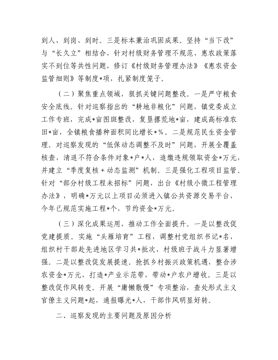 镇X委书记巡察整改落实情况汇报.docx_第2页