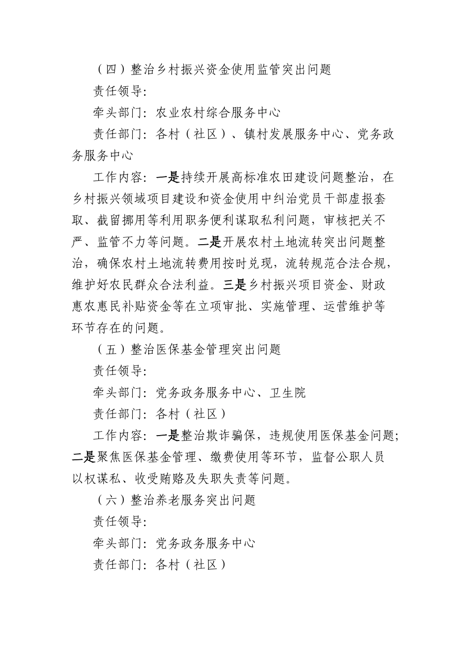 镇关于开展群众身边不正之风和腐败问题集中整治工作方案.docx_第3页
