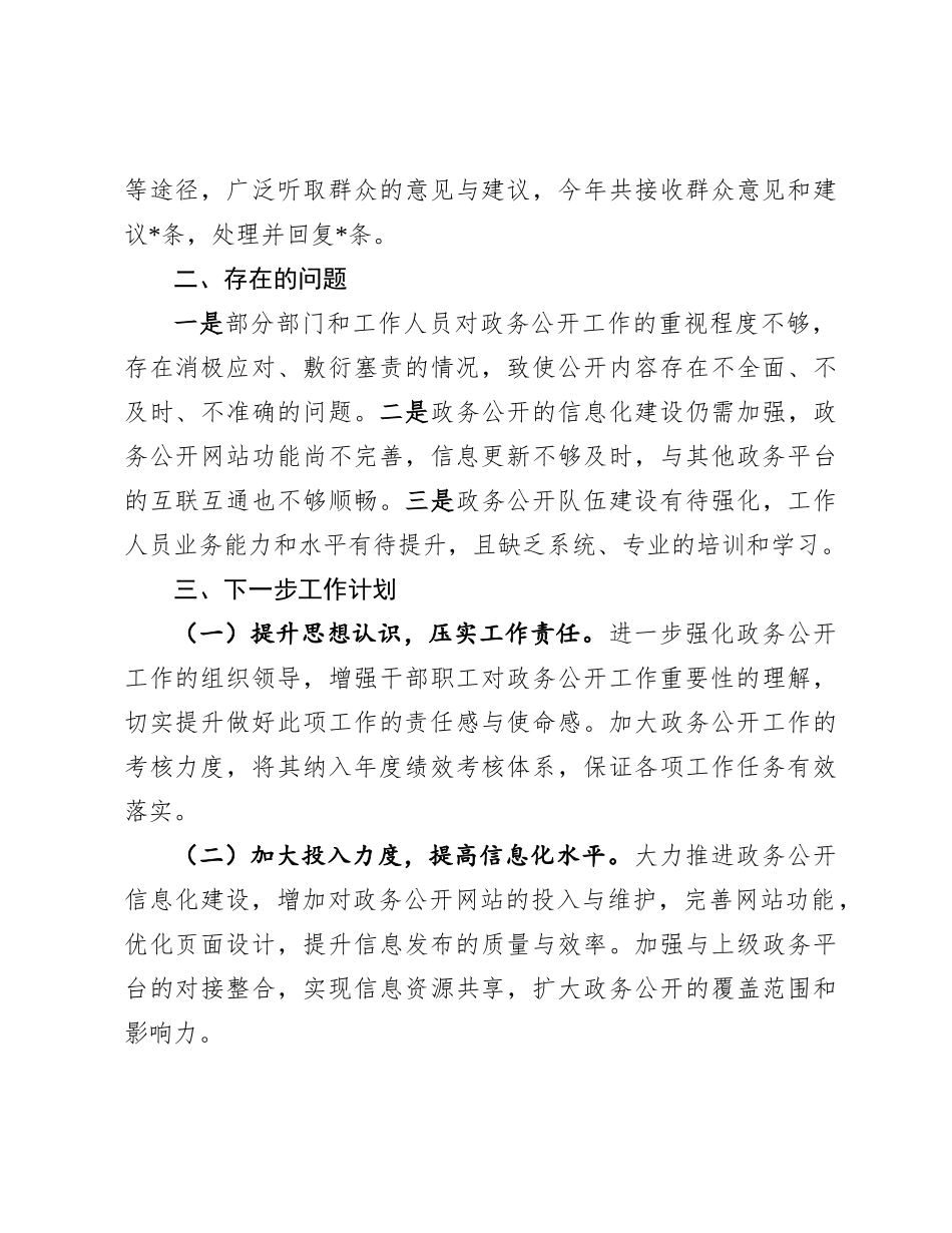 镇政务公开年度工作总结.docx_第3页