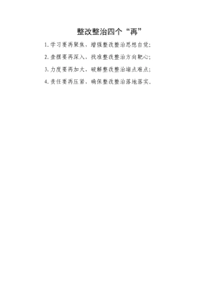整改整治四个“再”.docx