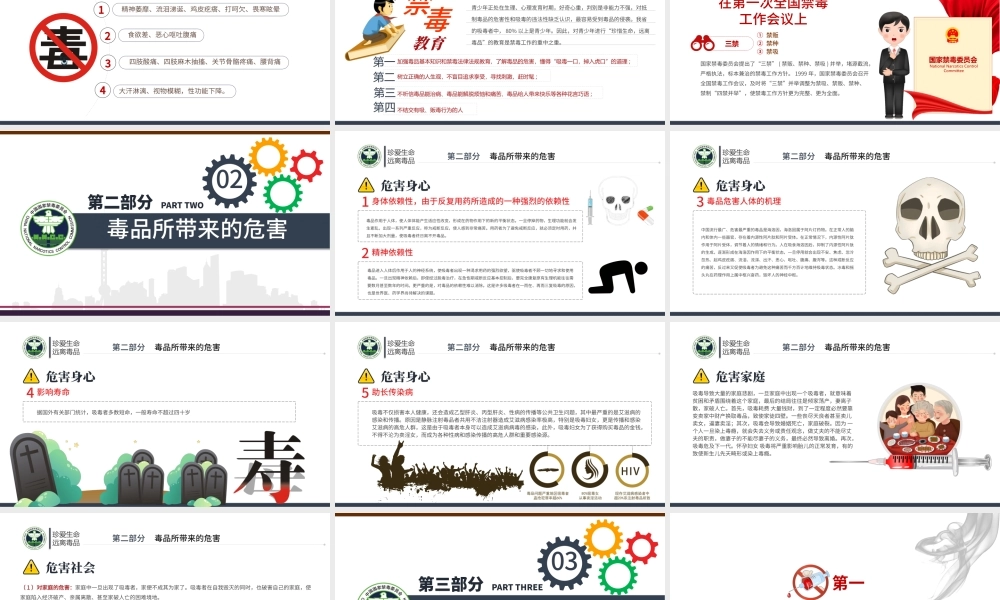 2020国际禁毒日珍爱生命远离毒品禁毒拒毒教育通用模板.pptx