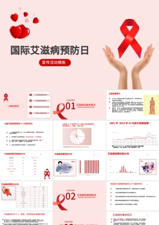 2020国际预防艾滋病日PPT模板.pptx