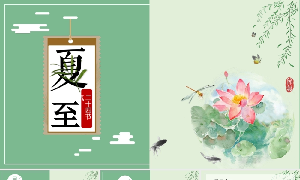 2020年最新传统节气之夏至PPT模板.pptx