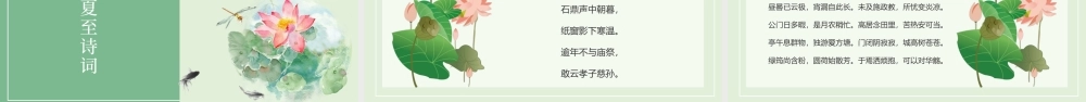 2020年最新传统节气之夏至PPT模板.pptx