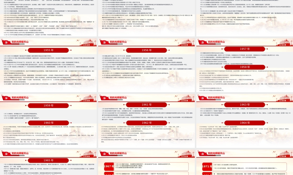 2021党的光辉耀天山PPT风展红旗党在新疆100年大事记致敬建党百年党课课件.pptx